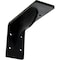 Ekena Millwork Embrey Steel Bracket, Powder Coated Black 2"W x 6"D x 3 3/4"H BKTM02X06X03EBPBL - alternate 1